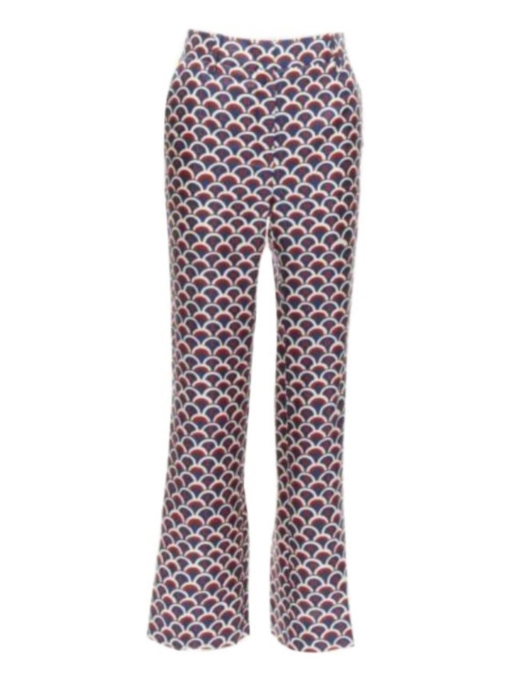 Valentino Silk Scallop Print Pants
